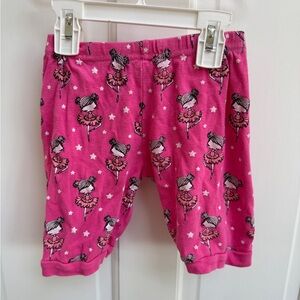 Joyond 3T Girls Pink Cartoon Ballerina Soft Pajama Shorts Bottoms